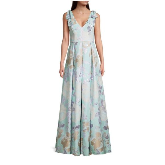 Aidan Mattox Dresses & Skirts - Aidan Mattox Floral Jacquard Ball Gown size 6